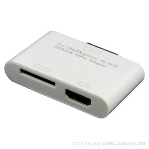 Cable for iPad/iPhone 4/4S, with HDMI/30-pin Adapter